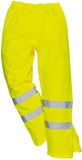 Portwest Hogezichtbaarheid werkbroek Geel waterdicht en ademend Maat M