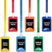 Fun-Plus Hall Pass Lanyards Onbreekbare Plastic Schoolpassen Set voor leraren en klasbenodigdheden inclusief gangpassen van verpleegkundige, toilet, bibliotheek, kantoor (6 stuks)