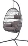 AVH-Collectie Verona hangstoel aluminium met standaard antraciet