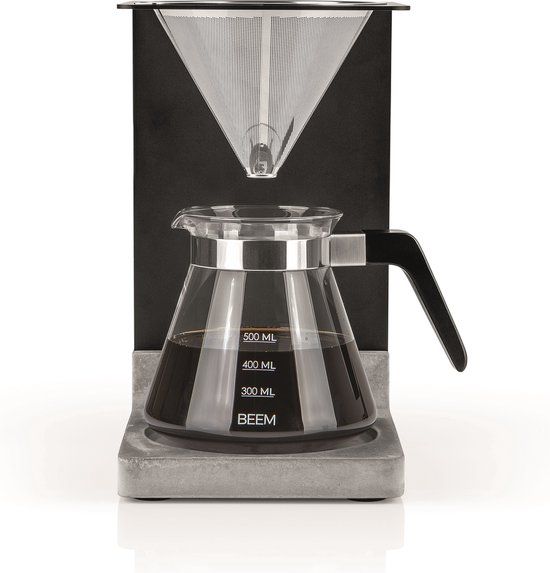 BEEM Pour Over Koffiemaker - 500ML - 4-kops - grijs
