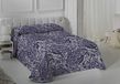 VIALMAN Sofia 29 Eenpersoonsbed, lichte sprei met kasjmier design, 200 x 270 cm, sprei voor bed en bank, marineblauw