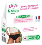LG Menstruatieshort, wasbaar, milieuvriendelijk, maat XS