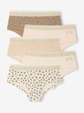 Vertbaudet Set van 5 shorty's voor meisjes met luipaardprint en hartjes