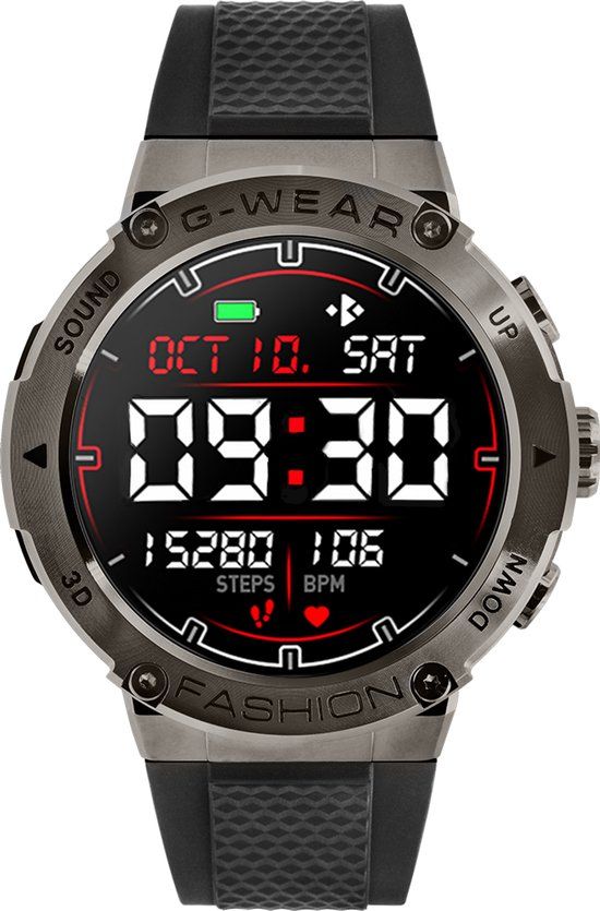 WATCHMARK Smartwatch G-WEAR zwart - 5903949991239