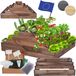 Modo24 ZP09 Carré Potager Surélevé En Escalier Modulable, Bois De Pin, Herbes/légumes, Jardin/terrasse/balcon, 45x117x100 Cm, Marron