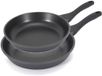 Cook Concept Poêle/casserole en fonte - 2x - Noir - 24 et 28 cm