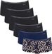 Sloggi GO Crush Short C6P Set van 6 dames slips zwart/blauw katoen/elastaan maat M