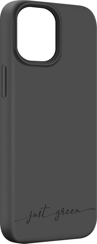 JUST GREEN, Hoesje geschikt voor iPhone 13 Pro Max - Natura Recyclebaar, Zwart