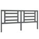 VidaXL Hoofdbord 186x4x100 cm massief grenenhout grijs