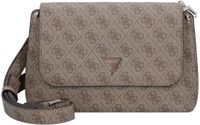 GUESS Meridian II Flap Crossbody Bag Latte Logo Lichtbruin