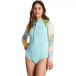 Billabong Salty Dayz 2 mm shorty à manches longues avec fermeture éclair frontale pour femme