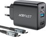 Acefast A17 65W USB-C Oplader Zwart