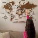 LosokaWood Décoration murale carte du monde 3D Wzór 3