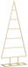 vidaXL Sapin de Noël en métal doré 90 cm Acier thermolaqué