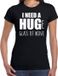Bellatio Decorations Shoppartners Bv Need a huge glass of wine - Groot glas wijn nodig - drank fun t-shirt - zwart - voor dames L