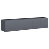 VidaXL Plantenbak Staal Antraciet 200x40x40 cm