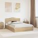 vidaXL Lit de rangement Chêne Sonoma 140 x 190 cm