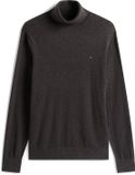 Tommy Hilfiger Heren Pima Org Ctn Cashmere Roll Neck Trui - Grijs