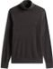 Tommy Hilfiger Heren Pima Org Ctn Cashmere Roll Neck Trui - Grijs