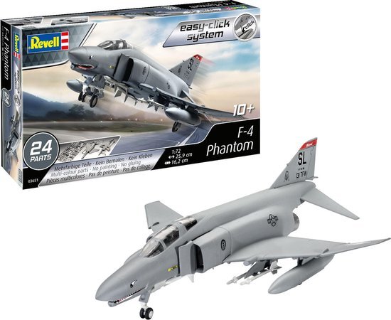 Revell RV03651 F-4 Phantom (Easy-Click) Plastic modelset, diverse