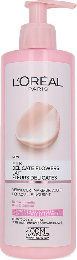 L'Oréal Skin Expert Delicate Flowers reinigingsmelk - Gevoelige en droge huid