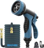 Tuyau d'arrosage extensible sans marque 15 m avec pistolet d'arrosage à 10 modes