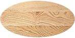 vidaXL Tafelblad 80x40x4 cm ovaal massief eikenhout