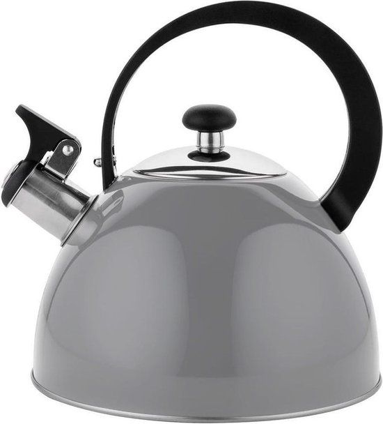 Florina Brillo Fluitketel - 2.5L - Donkergrijs - Geschikt voor Alle Warmtebronnen