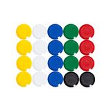 Maul whiteboardmagneet 15mm 20 stuks Verschillende kleuren