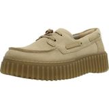 Clarks Torhill Boat Beige Suede 36
