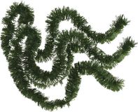 Ger Import Guirlande de Noël - 2 pièces - Glitter Vert - Feuille métallique - 180 x 7 cm