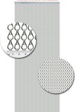 Vliegengordijnenexpert Vliegengordijn aluminium 90x210 cm zilver
