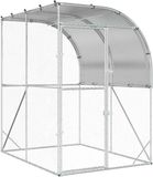 vidaXL Kippenhok zilver 200 x 200 x 215 cm Gegalvaniseerd staal