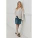 Sofie Schnoor girls gestreepte longsleeve - ecru