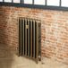 Mercury Radiateur en fonte - H 56 cm x L 26,3 cm x P 14 cm - 4 rangs de colonnes - Laiton naturel
