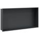 vidaXL Douchenis zwart mat 62x32x9 cm roestvrij staal