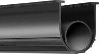 VEVOR Garagedeurafdichting, 6 m, Rubberen Afdichtstrips, Zwart