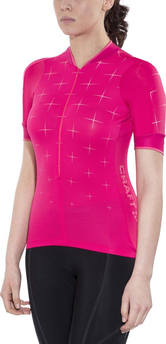 Craft Belle Glow Jersey - korte mouwen - rood - Maat L