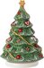 Villeroy & Boch Nostalgic Melody Kerstboom Draaiend - 11 cm - Groen/Rood/Goud