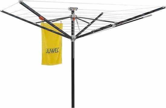 Juwel Droogmolen Futura Elegant XXL Lift - 51.5m - Grijs - Aluminium - Incl. grondanker en beschermhoes