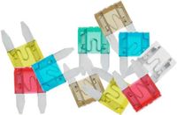 ProPlus Mini steekzekeringen - assorti - 10-delig - diverse ampères