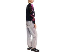 Desigual Gebreide Trui Zwart - Lange Mouwen - Wol - Maat M - Vrouwen
