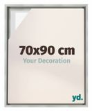 yd, Baklijst 70x90 cm Zilver Mat - Lijst voor Canvasdoek - MDF Lyon