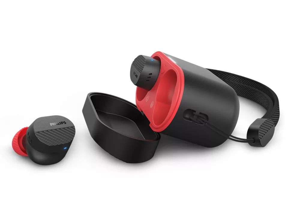Philips TAA5508 True Wireless In-ear Headphones - Black/Red