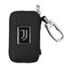 JUVENTUS Sleutelhanger van leer, met ritssluiting, afstandsbediening of sleutel, met Icon-logo, officieel product 131839, zwart, Eén maat, Hedendaags