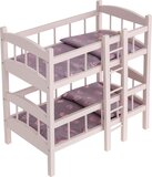 howa Poppen Stapelbed "Rainbow" hout met beddengoed 24402