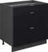 Vicco Fame-Line Meuble bas de cuisine – 80 cm avec 3 tiroirs, WB anthracite noir rayé