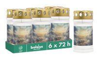 Bolsius Graflicht - met motief - hemel - set 6 stuks - lengte brandduur 3 dagen - rouwkaars & gedenkteken kaarsen - schoon branden - zonder palmolie