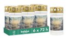Bolsius Graflicht - met motief - hemel - set 6 stuks - lengte brandduur 3 dagen - rouwkaars & gedenkteken kaarsen - schoon branden - zonder palmolie