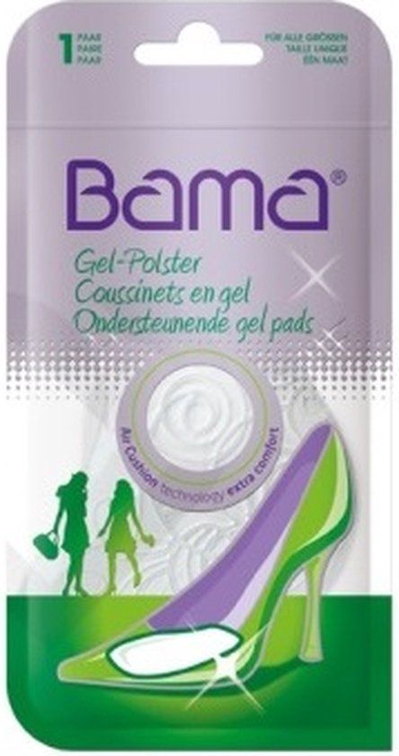Bama Gel Antislip Polster - Voorvoetkussens - 1 paar - Kleurloos - One size
